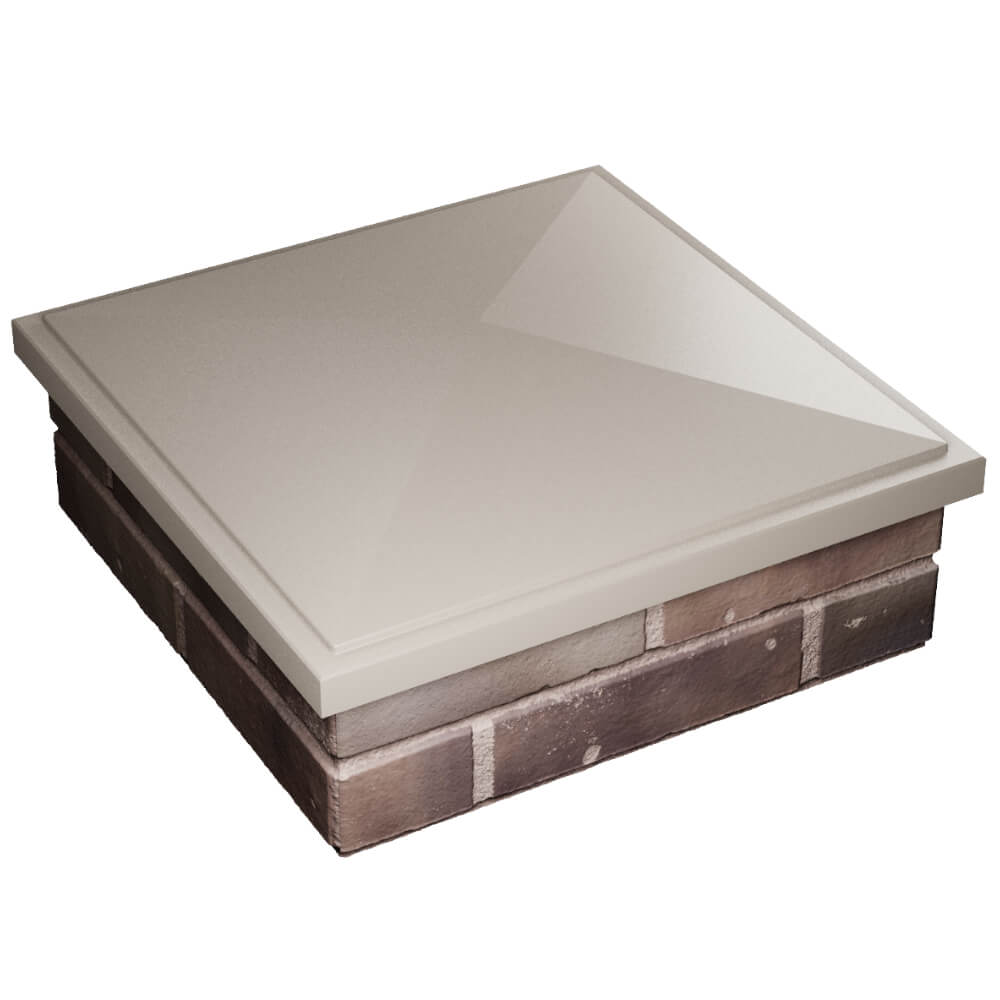 Колпак Zking БонаМоно Бежевый на столб 2х2 кирпича (515х515, 530х530мм) в Кирове фото