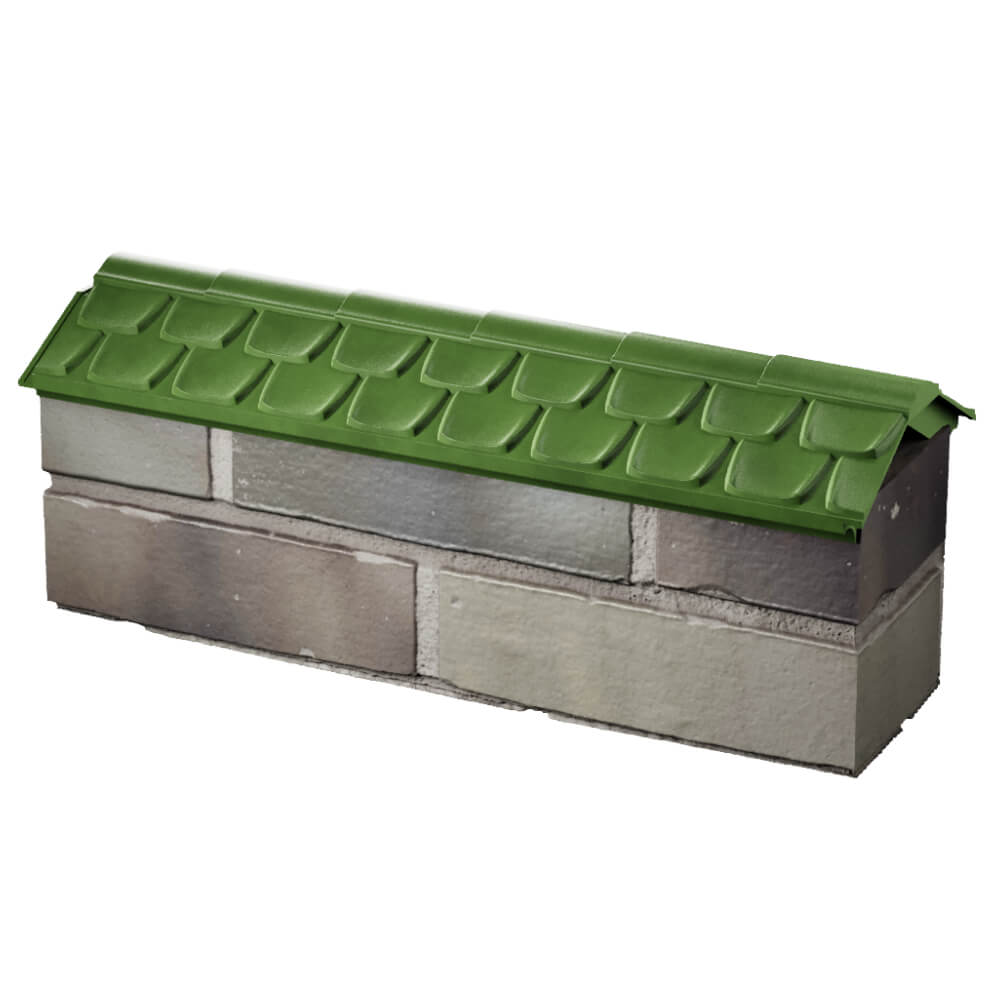 Парапет Zking Эльбрус Зеленый с посадкой на 0.5 кирпича (130мм) в Кирове фото