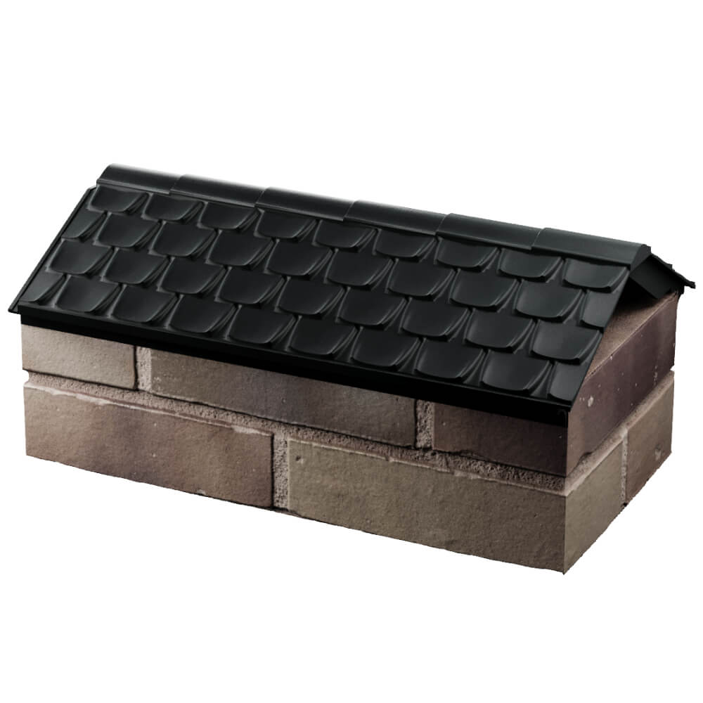 Парапет Zking Эльбрус Черный с посадкой на 1 кирпич (255мм) в Кирове фото