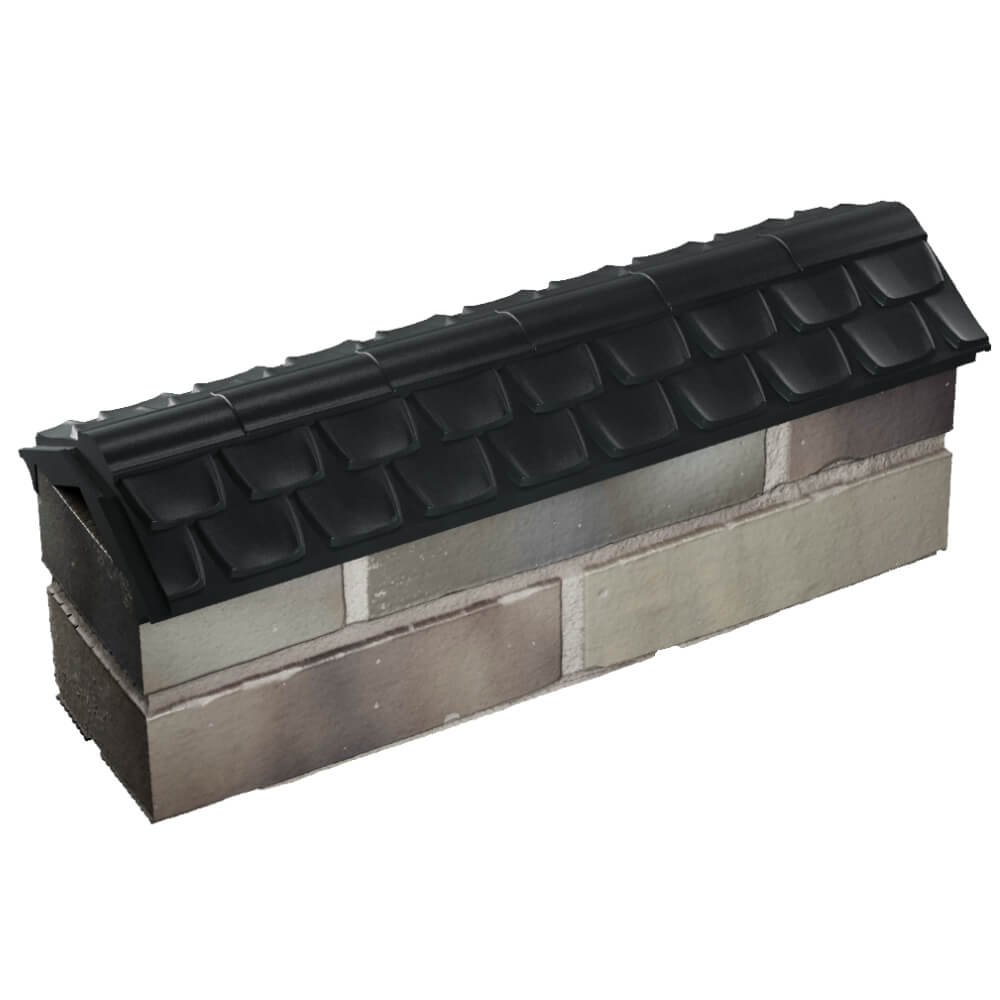 Парапет Zking Эльбрус Черный с посадкой на 0.5 кирпича (130мм) в Кирове фото