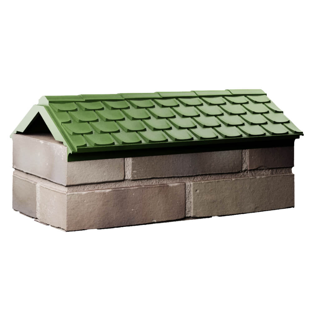 Парапет Zking Эльбрус Зеленый с посадкой на 1 кирпич (255мм) Киров фото