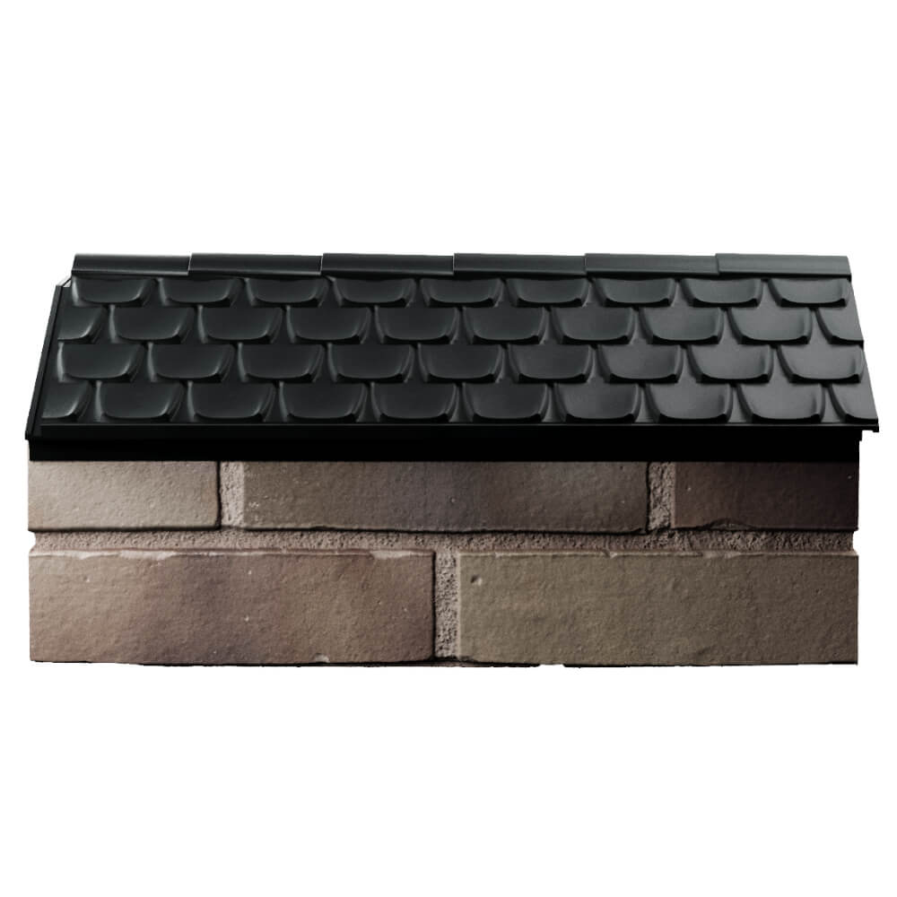 Парапет Zking Эльбрус Черный с посадкой на 1 кирпич (255мм) в Кирове фото