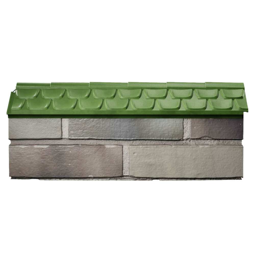 Парапет Zking Эльбрус Зеленый с посадкой на 0.5 кирпича (130мм) в Кирове фото