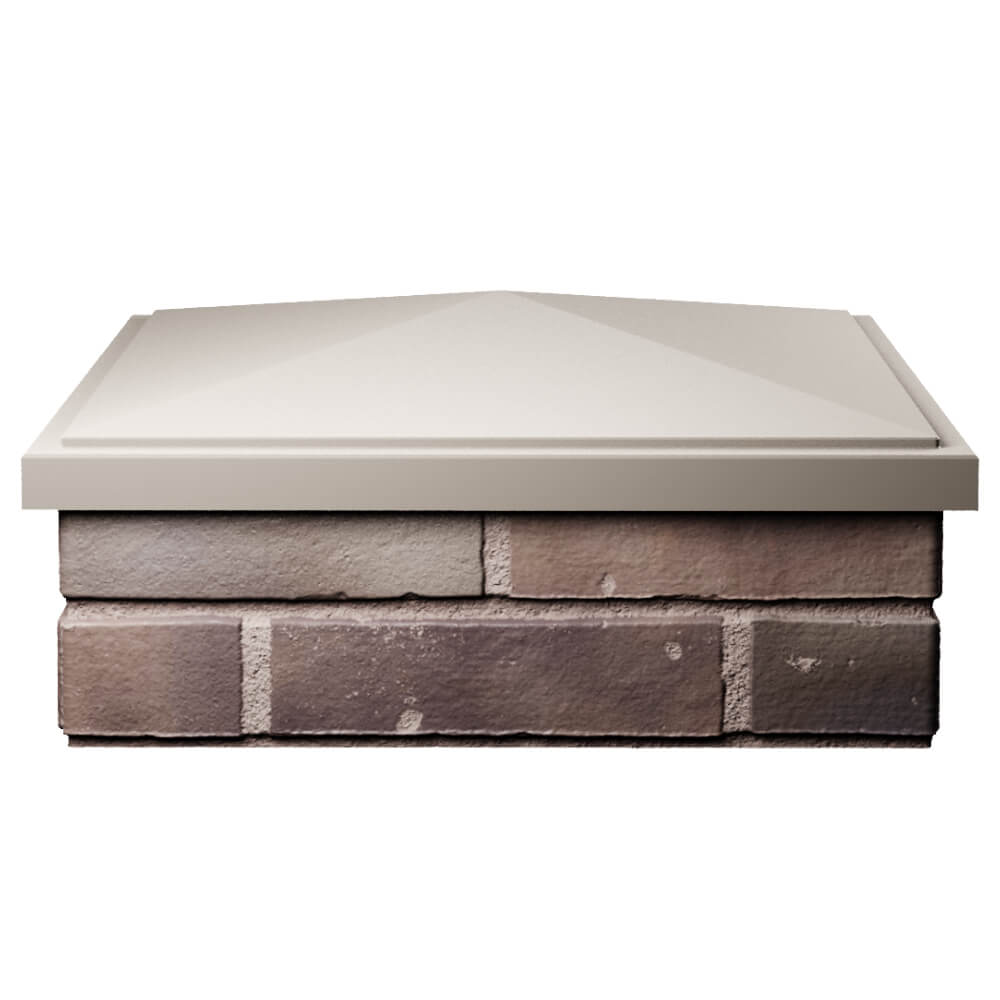 Колпак Zking БонаМоно Бежевый на столб 2х2 кирпича (515х515, 530х530мм) Киров фото