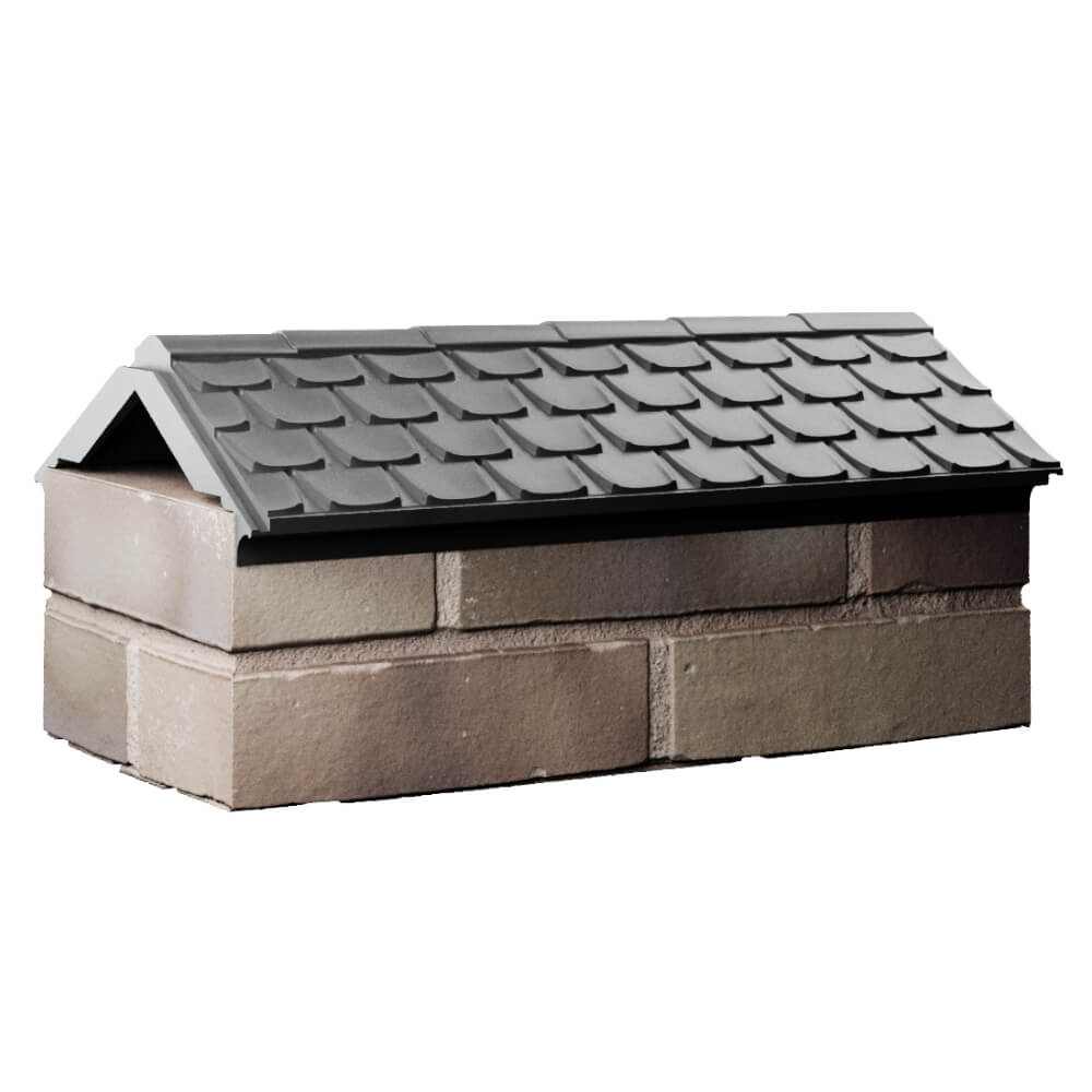 Парапет Zking Эльбрус Серый с посадкой на 1 кирпич (255мм) Киров фото