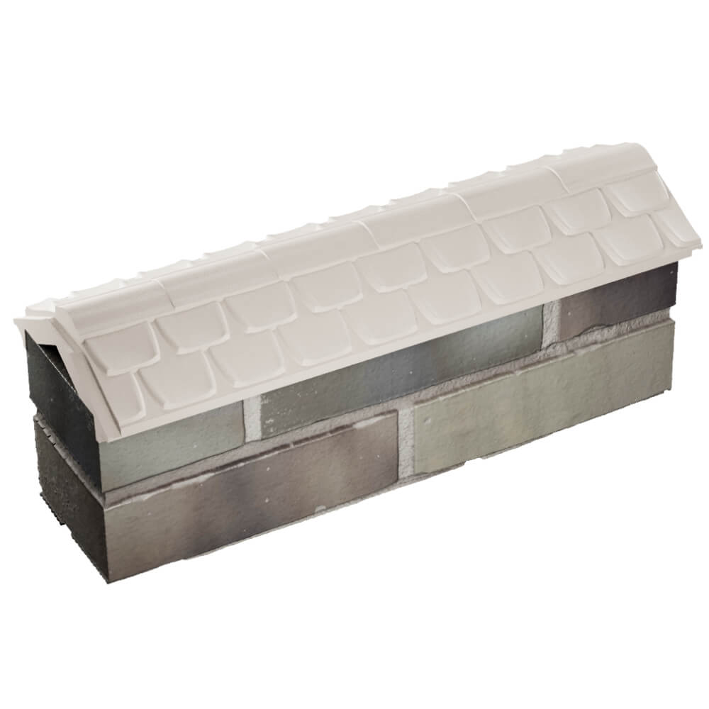 Парапет Zking Эльбрус Бежевый с посадкой на 0.5 кирпича (130мм) в Кирове фото