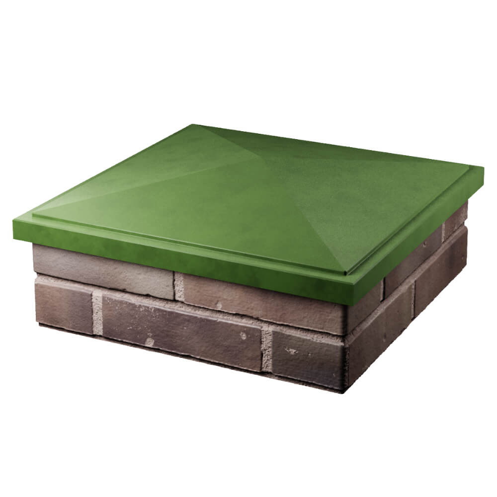 Колпак Zking БонаМоно Зеленый на столб 2х2 кирпича (515х515, 530х530мм) в Кирове фото