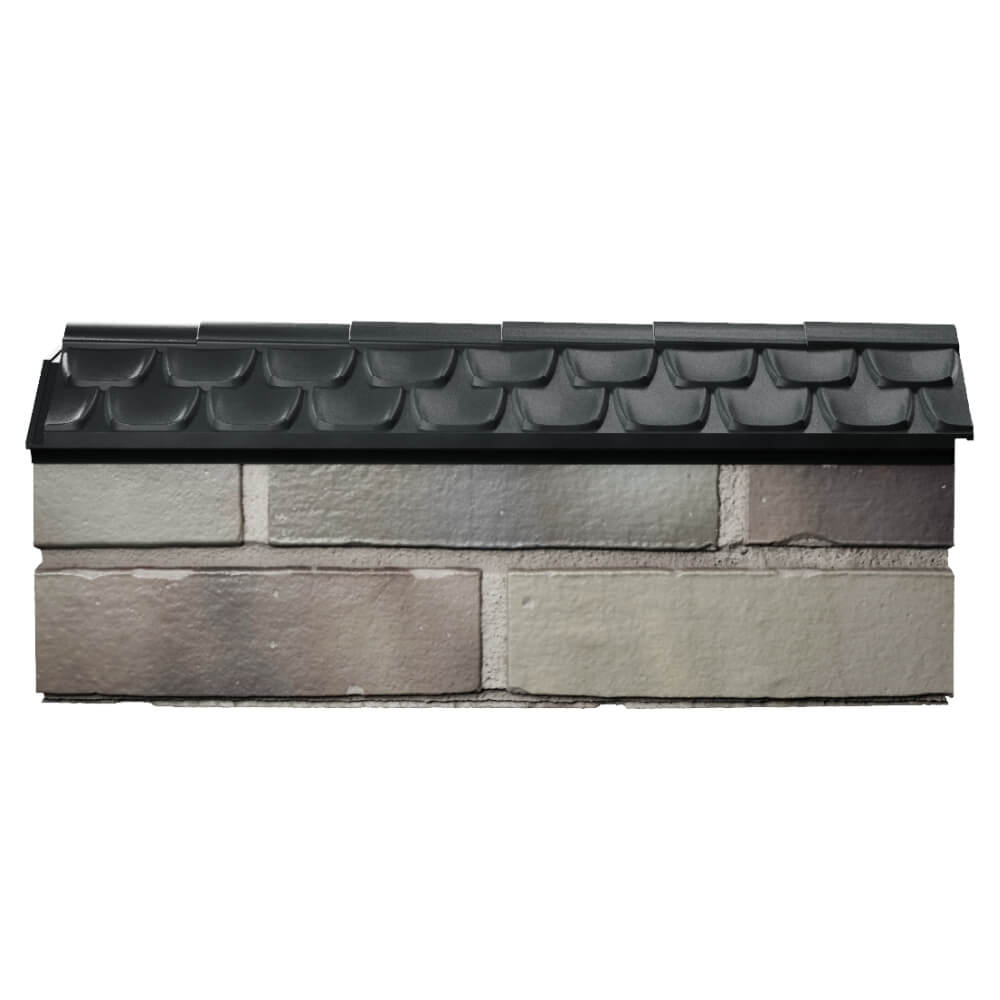 Парапет Zking Эльбрус Черный с посадкой на 0.5 кирпича (130мм) в Кирове фото
