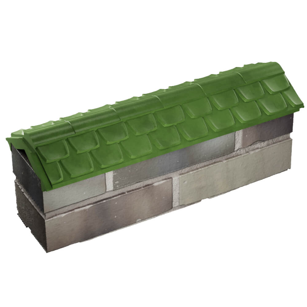 Парапет Zking Эльбрус Зеленый с посадкой на 0.5 кирпича (130мм) в Кирове фото